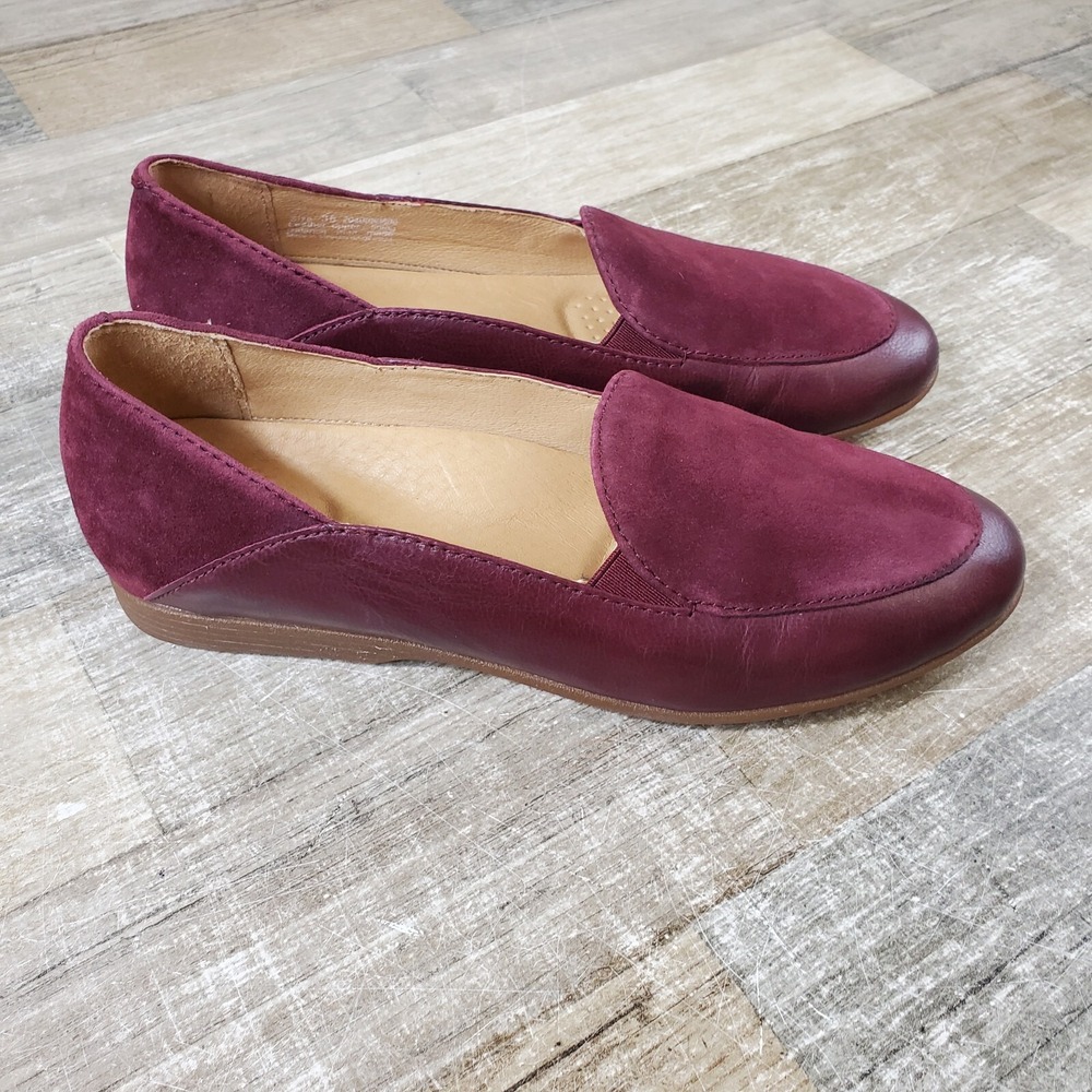 Dansko Lace Womens Slip On Shoes Sz 5.5 - 6  Wine Glazed Leather NEW NWOB